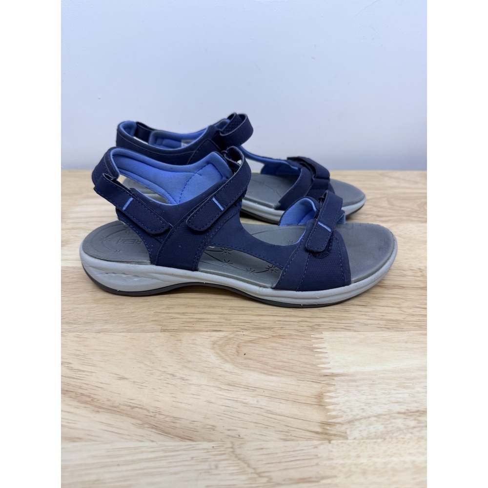 Easy Spirit Explore24 ESEGNITA Sport Sandals Navy Adjustable Comfort Women 8 #65
